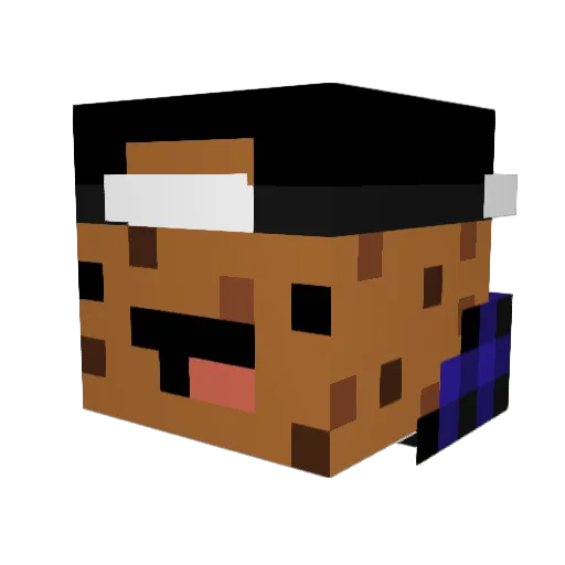 Cookie_Game9 Minecraft avatar head, 3D render