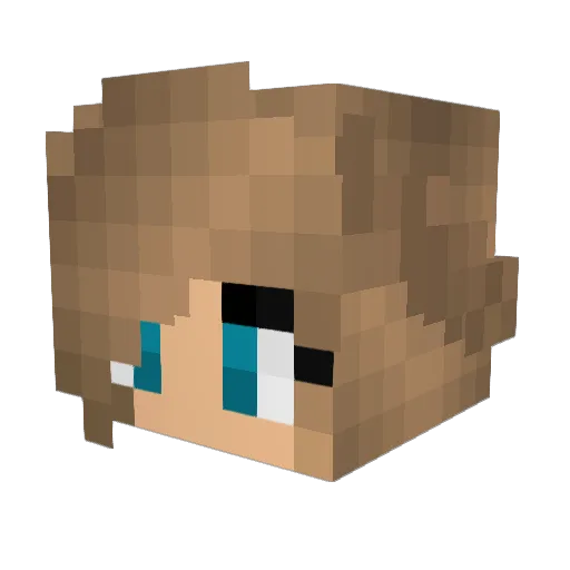 Cookie_Monkey Minecraft avatar head, 3D render