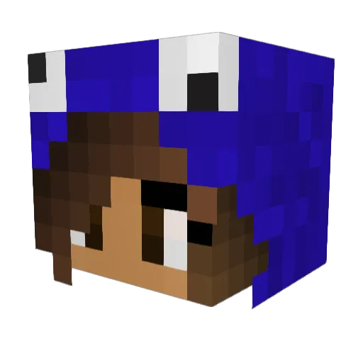 Cookie_Monster13 Minecraft avatar head, 3D render