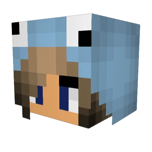 Cookie__Craft Minecraft avatar head, 3D render