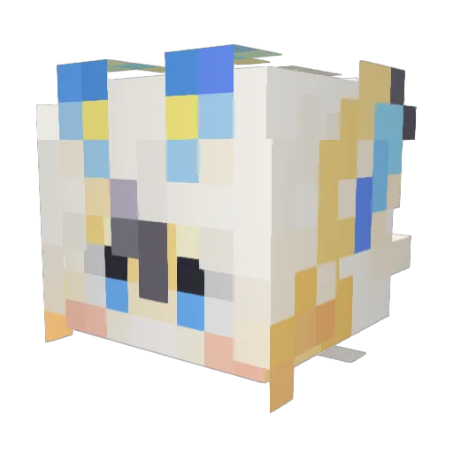 Cookie__awa Minecraft avatar head, 3D render