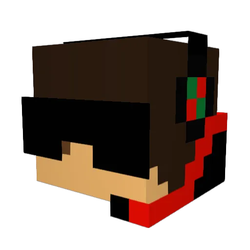 Cookie_moster76 Minecraft avatar head, 3D render