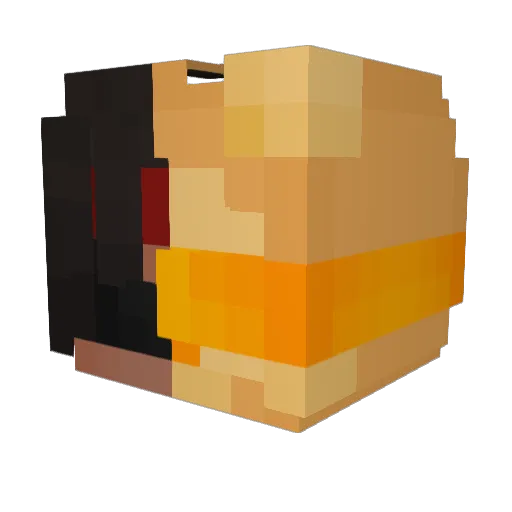 Cookied_ Minecraft avatar head, 3D render