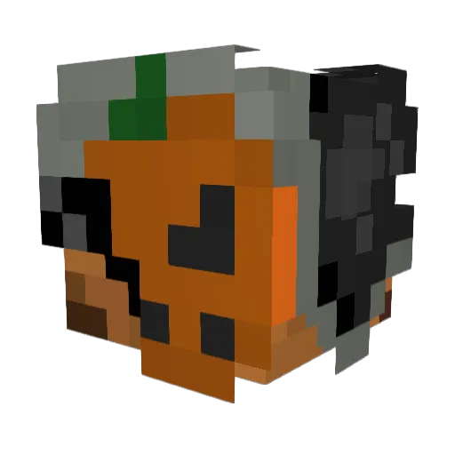 Cookieig Minecraft avatar head, 3D render