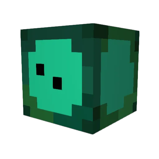 Cookiein Minecraft avatar head, 3D render
