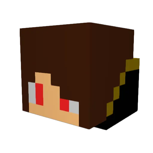 Cookieking931027 Minecraft avatar head, 3D render