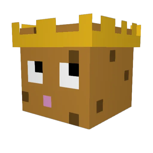 CookiekingMC17 Minecraft avatar head, 3D render