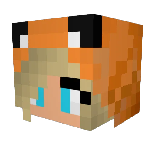 Cookiemartin8 Minecraft avatar head, 3D render