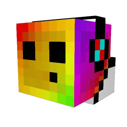 CookiepopLP Minecraft avatar head, 3D render