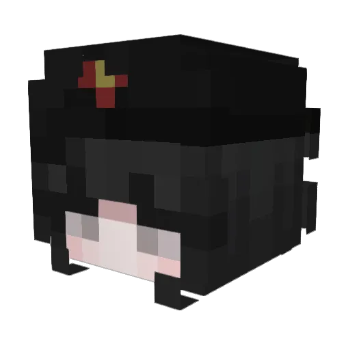 Cookiepuppy Minecraft avatar head, 3D render