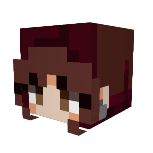 Cookiequeen2573 Minecraft avatar head, 3D render