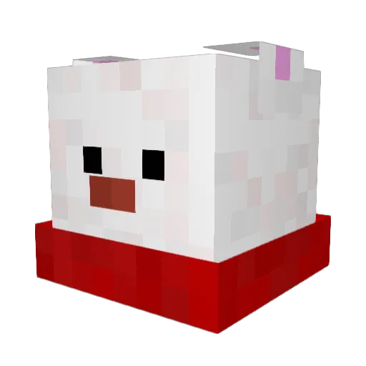 Cookies4Free Minecraft avatar head, 3D render