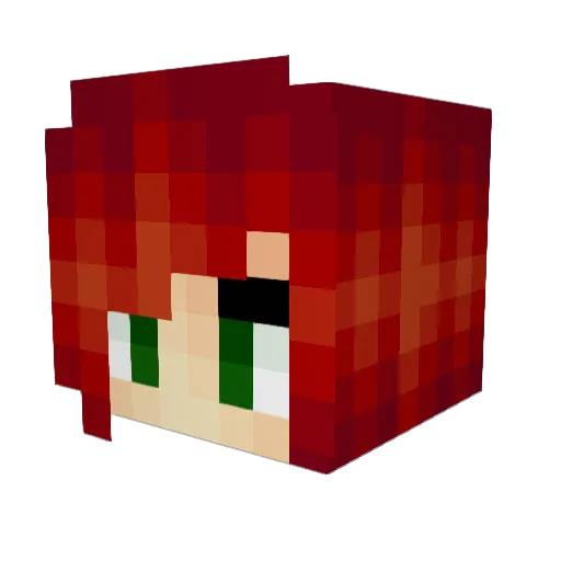CookiesAndMilk10 Minecraft avatar head, 3D render