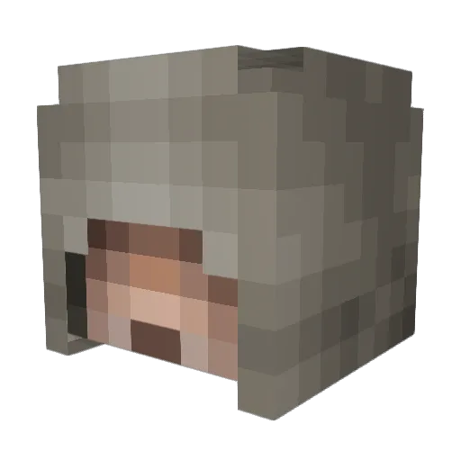 CookiesDoughMix Minecraft avatar head, 3D render