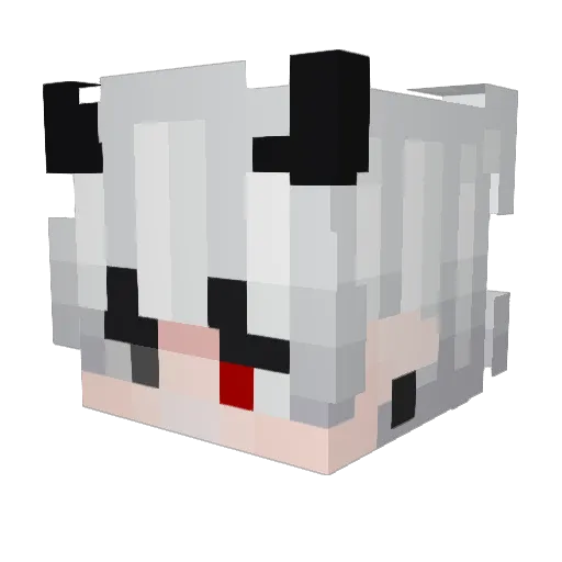 CookiesLovesYou Minecraft avatar head, 3D render