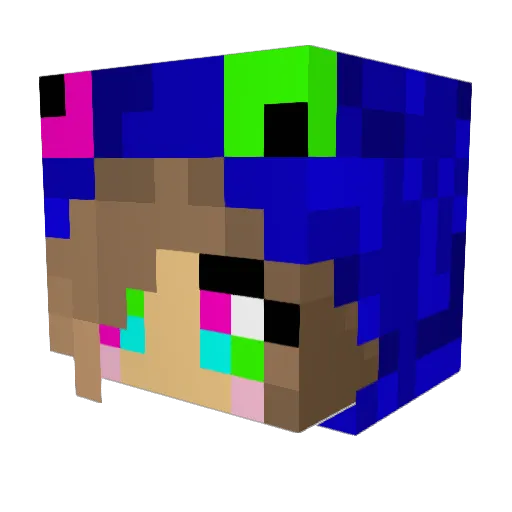 CookiesTE Minecraft avatar head, 3D render