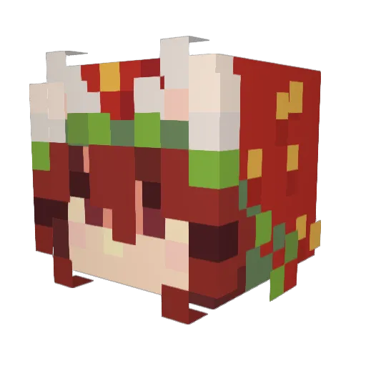 Cookies_130 Minecraft avatar head, 3D render