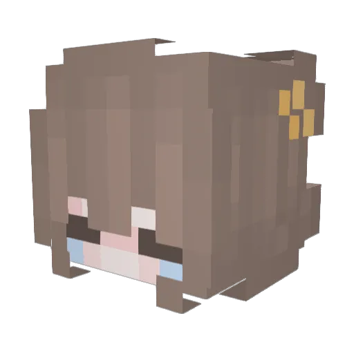 Cookies_OwO Minecraft avatar head, 3D render