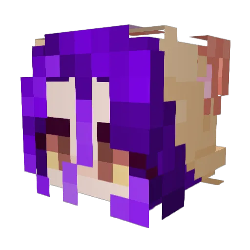 CookieschnuteHD Minecraft avatar head, 3D render
