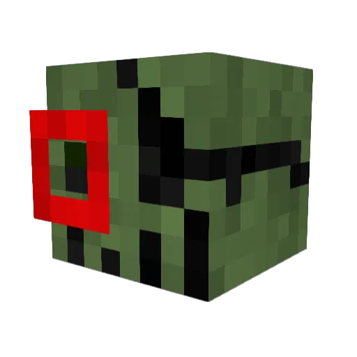 Cookieslav Minecraft avatar head, 3D render