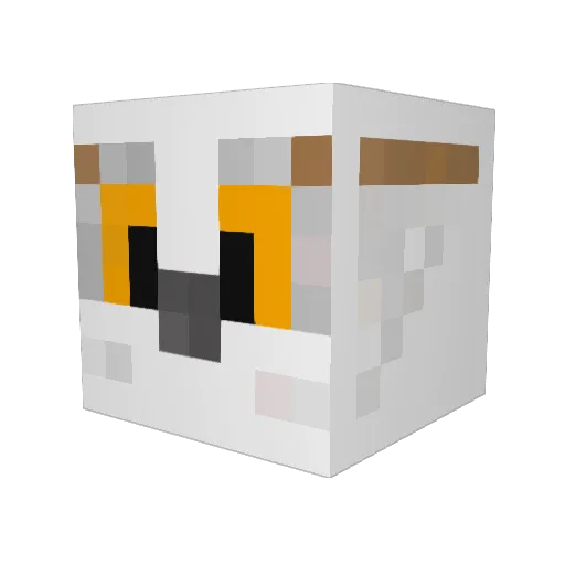 Cookiestar99 Minecraft avatar head, 3D render