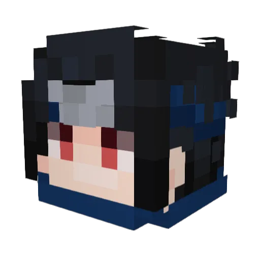 Cookiethehunter Minecraft avatar head, 3D render