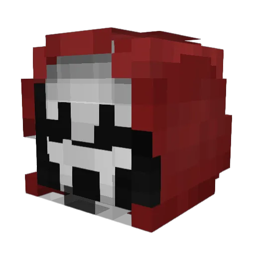 Cookiewaffel Minecraft avatar head, 3D render