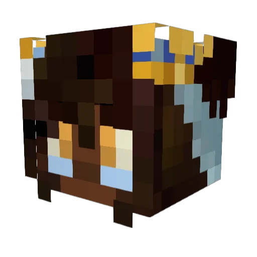Cookiewolf2107 Minecraft avatar head, 3D render