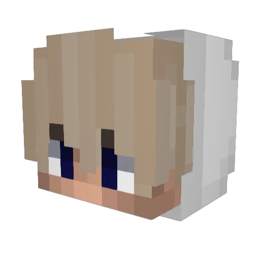 Cooking2hard Minecraft avatar head, 3D render