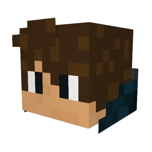 Cooking_NB Minecraft avatar head, 3D render