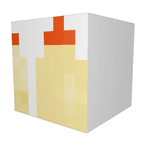 Cookingoose Minecraft avatar head, 3D render
