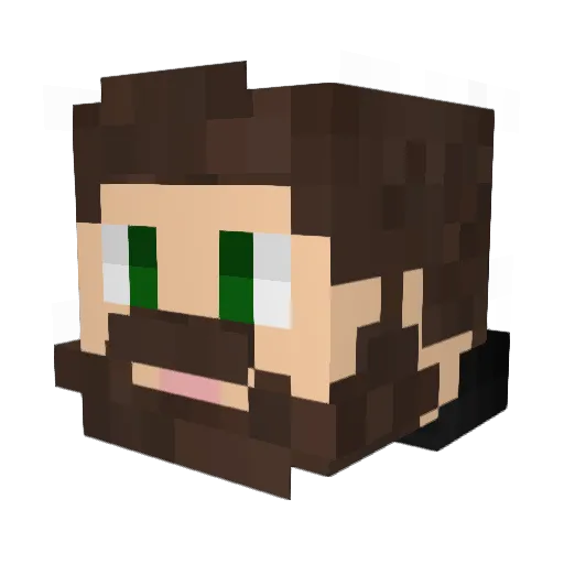 Cookson1138 Minecraft avatar head, 3D render