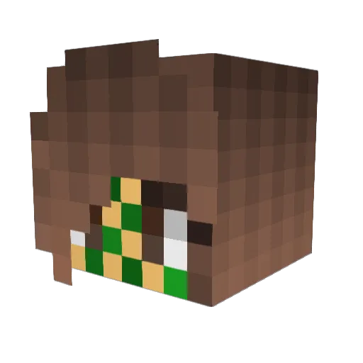 Cookster_888 Minecraft avatar head, 3D render