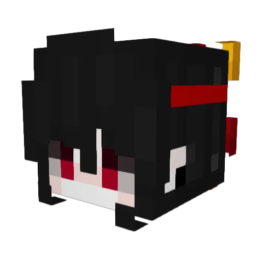 Cookz1e Minecraft avatar head, 3D render