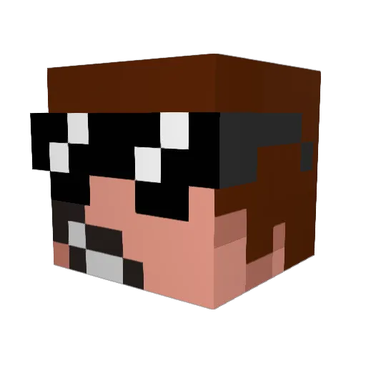 Cool2652 Minecraft avatar head, 3D render