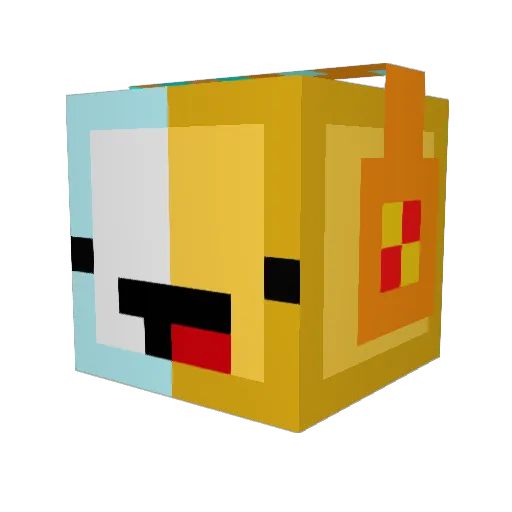 CoolAlexLuke Minecraft avatar head, 3D render