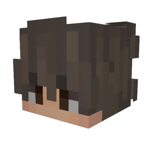 CoolAtlantis Minecraft avatar head, 3D render