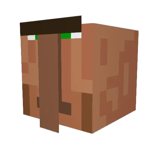 CoolBadbuilder Minecraft avatar head, 3D render