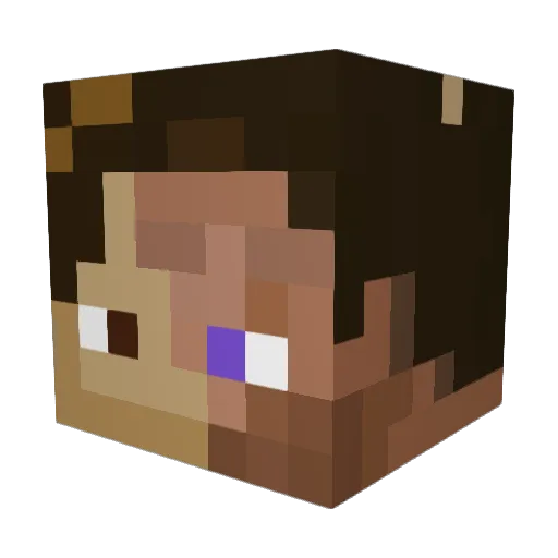 CoolBlockyGuy Minecraft avatar head, 3D render