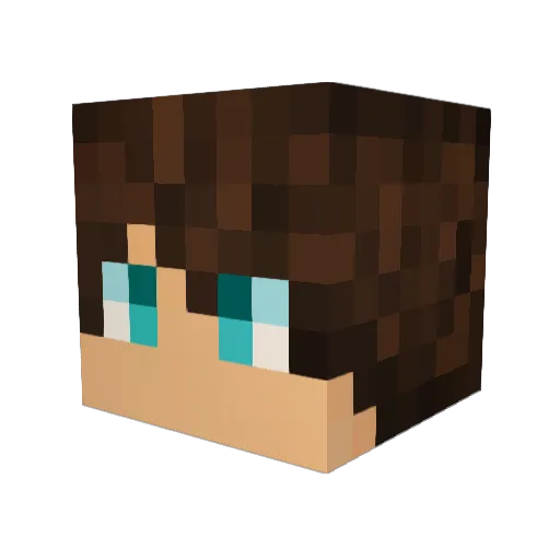 CoolBoyTofik Minecraft avatar head, 3D render