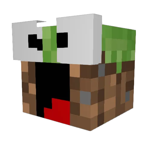CoolBunny2 Minecraft avatar head, 3D render