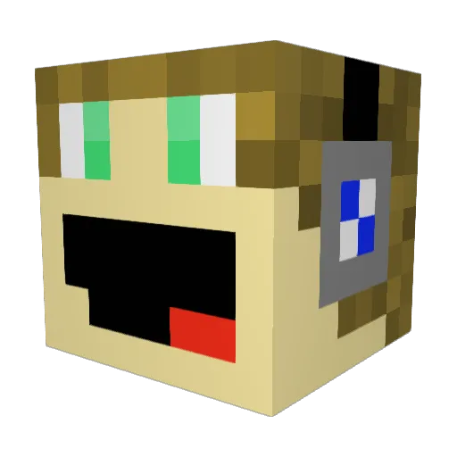 CoolBuster999 Minecraft avatar head, 3D render
