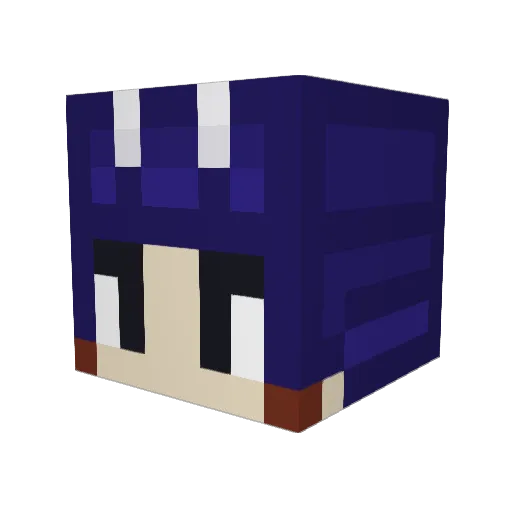 CoolCattie7 Minecraft avatar head, 3D render