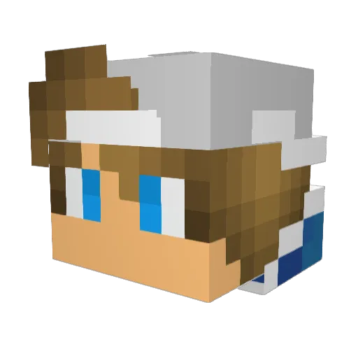 CoolClyde1 Minecraft avatar head, 3D render