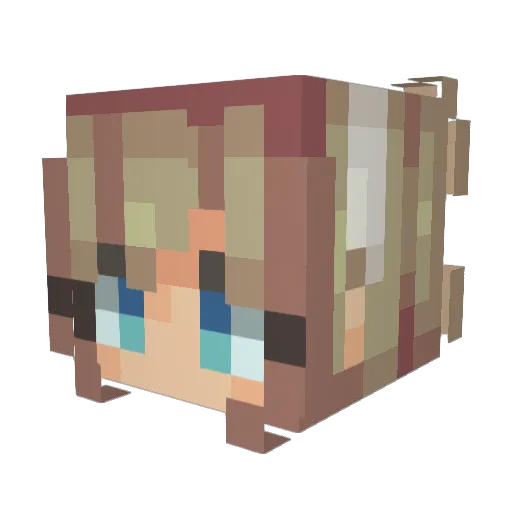 CoolCoala Minecraft avatar head, 3D render