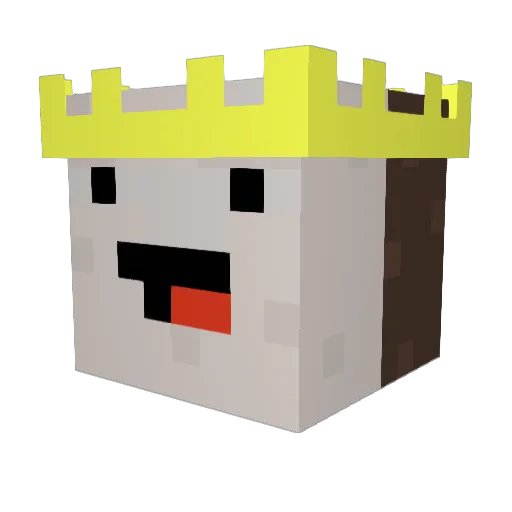 CoolCocco Minecraft avatar head, 3D render