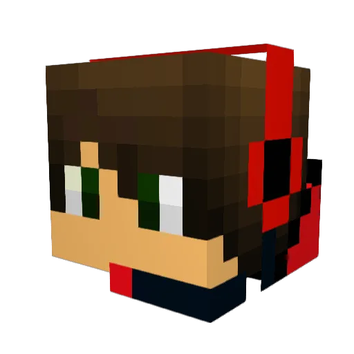 CoolCrafterAlex Minecraft avatar head, 3D render