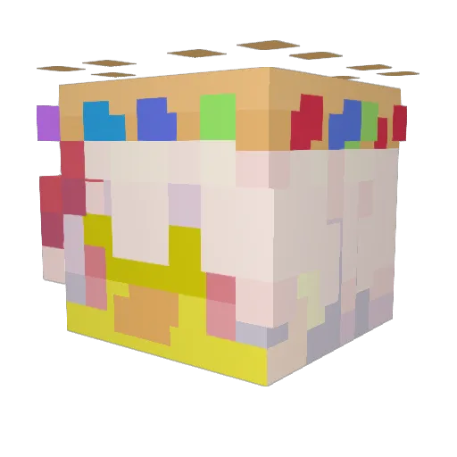 CoolDabber Minecraft avatar head, 3D render
