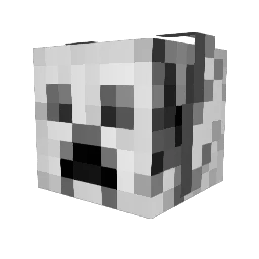 CoolDumpy Minecraft avatar head, 3D render