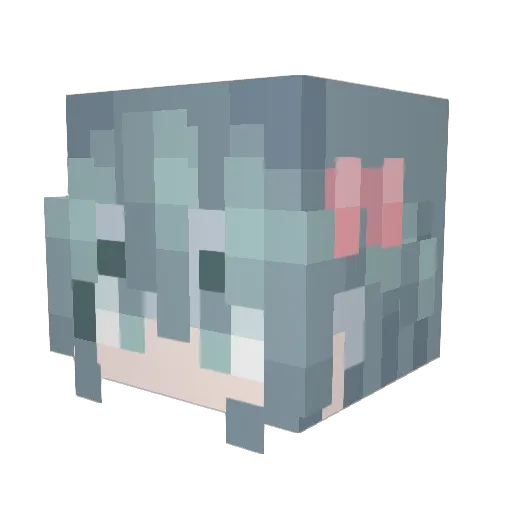 CoolGreen1001 Minecraft avatar head, 3D render